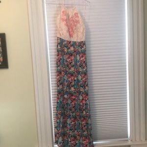 Beautiful high neck maxi dress